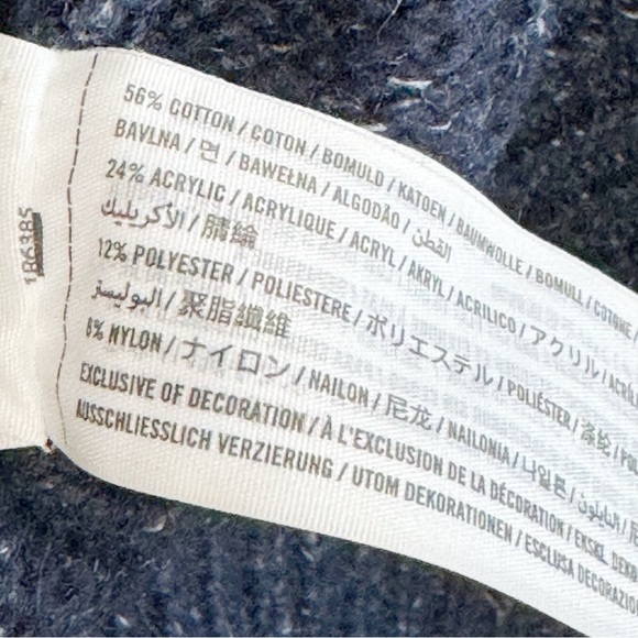 Abercrombie & Fitch Crew Neck Floral Embroidery Cotton Blend Medium FairyCore - Picture 7 of 8